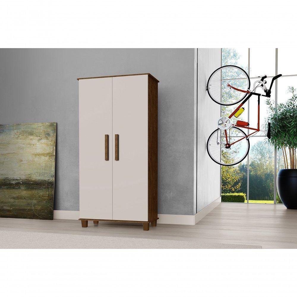 Organizador De Sapato C/5 Prateleira 2 Porta Malbec/Offwhite - 5