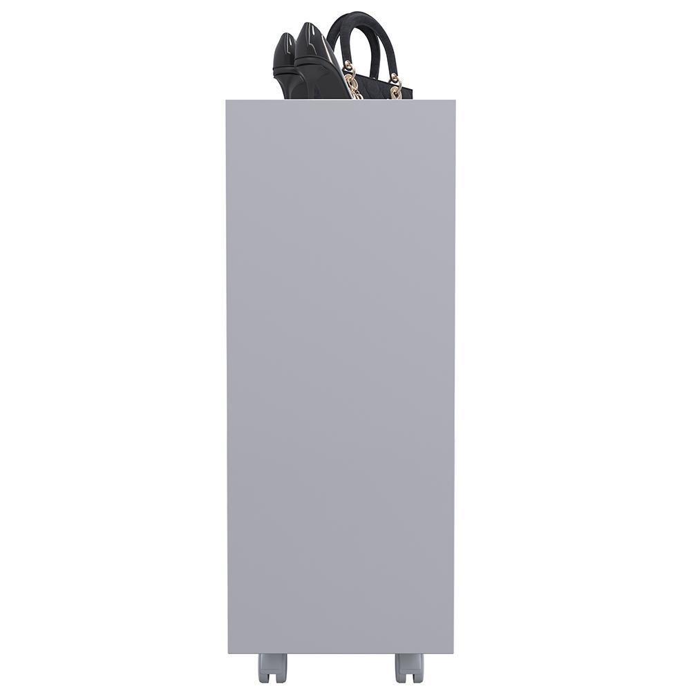 Kit 2 Sapateiras Organizador C/3 Prateleiras Pérola Branco - 2