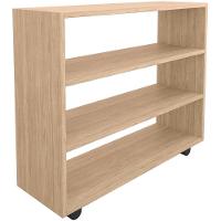 Kit 02 Sapateiras Multiuso Organizador Com 03 Prateleiras E Rodizio Pérola L03 Amadeirado