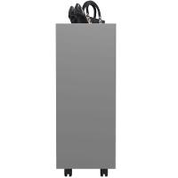 Kit 02 Sapateiras Multiuso Organizador Com 03 Prateleiras E Rodizio Pérola L03 Cinza