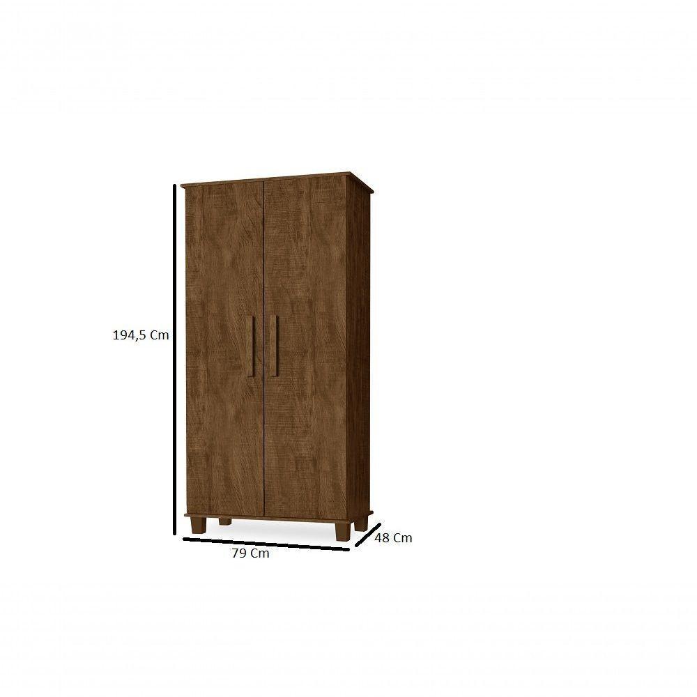 Sapateira Armario Multiuso 2 Portas Com 5 Prateleira Organizador Berlim Luapa Móveis - 6