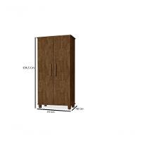 Sapateira Armario Multiuso 2 Portas Com 5 Prateleira Organizador Berlim Luapa Móveis - 8