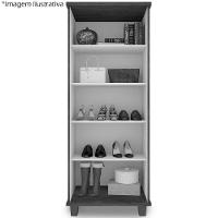 Armario Multiuso Sapateira 1 Porta 0070352 Branco - 6