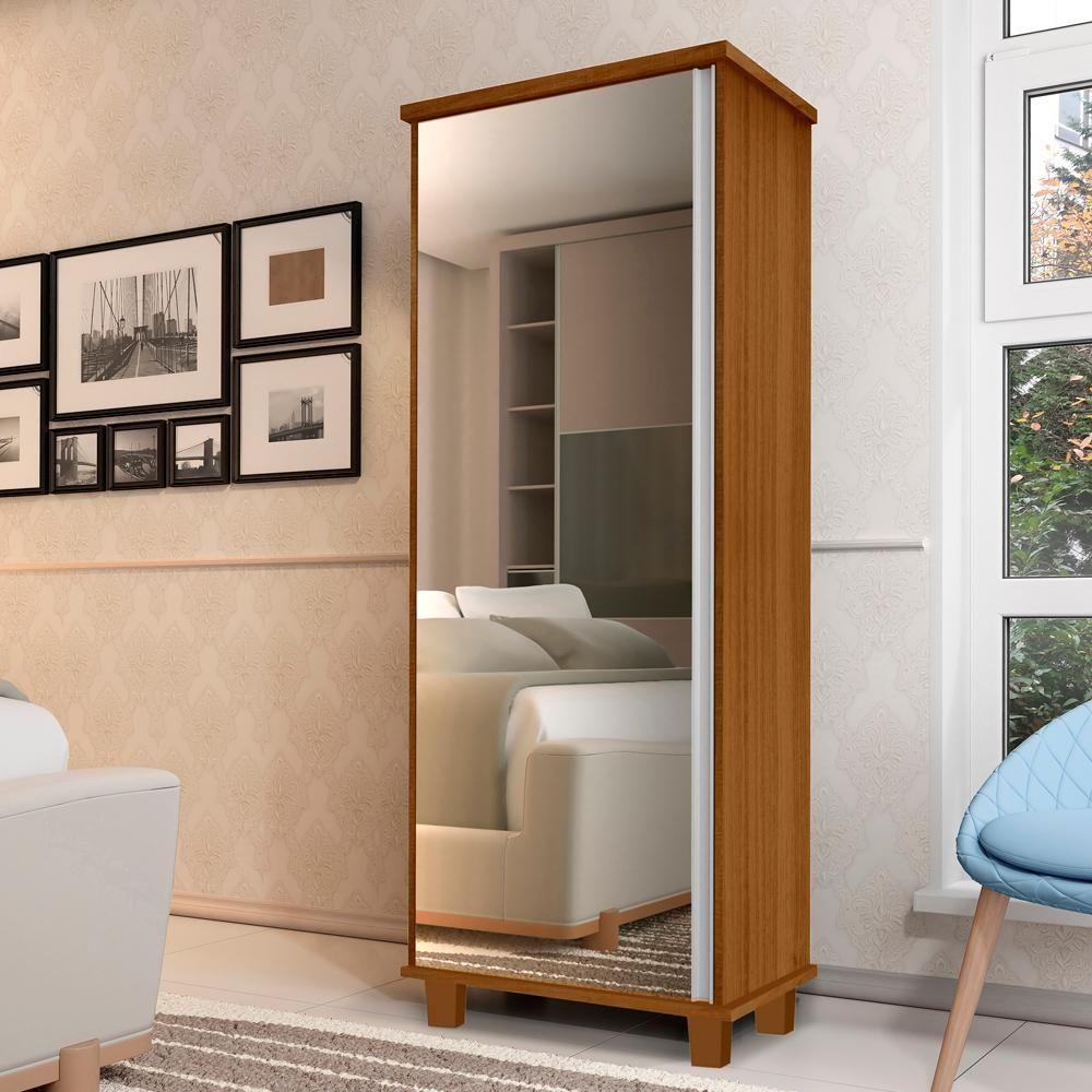 Armario Multiuso Sapateira 1 Porta 00703502 Carvalho - 2