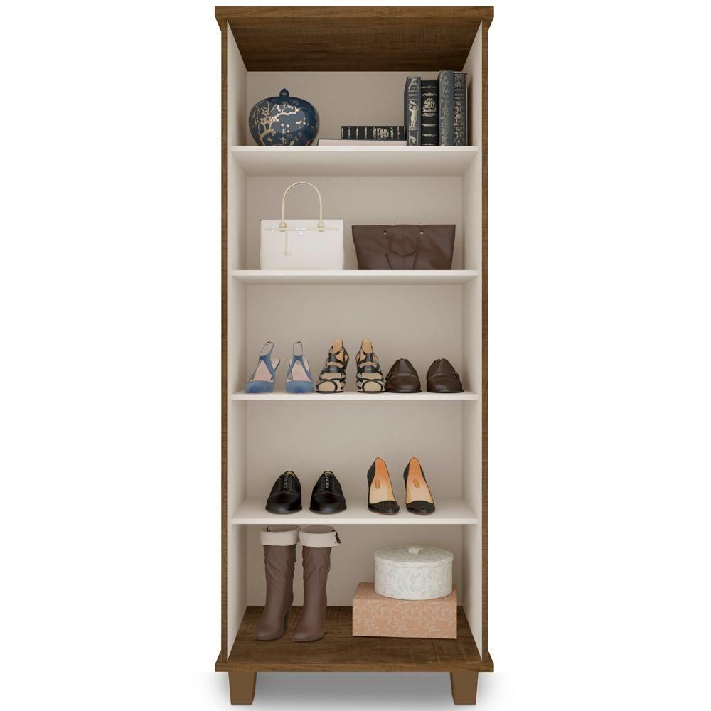 Armario Multiuso Sapateira 1 Porta 00703502 Malbec - 6