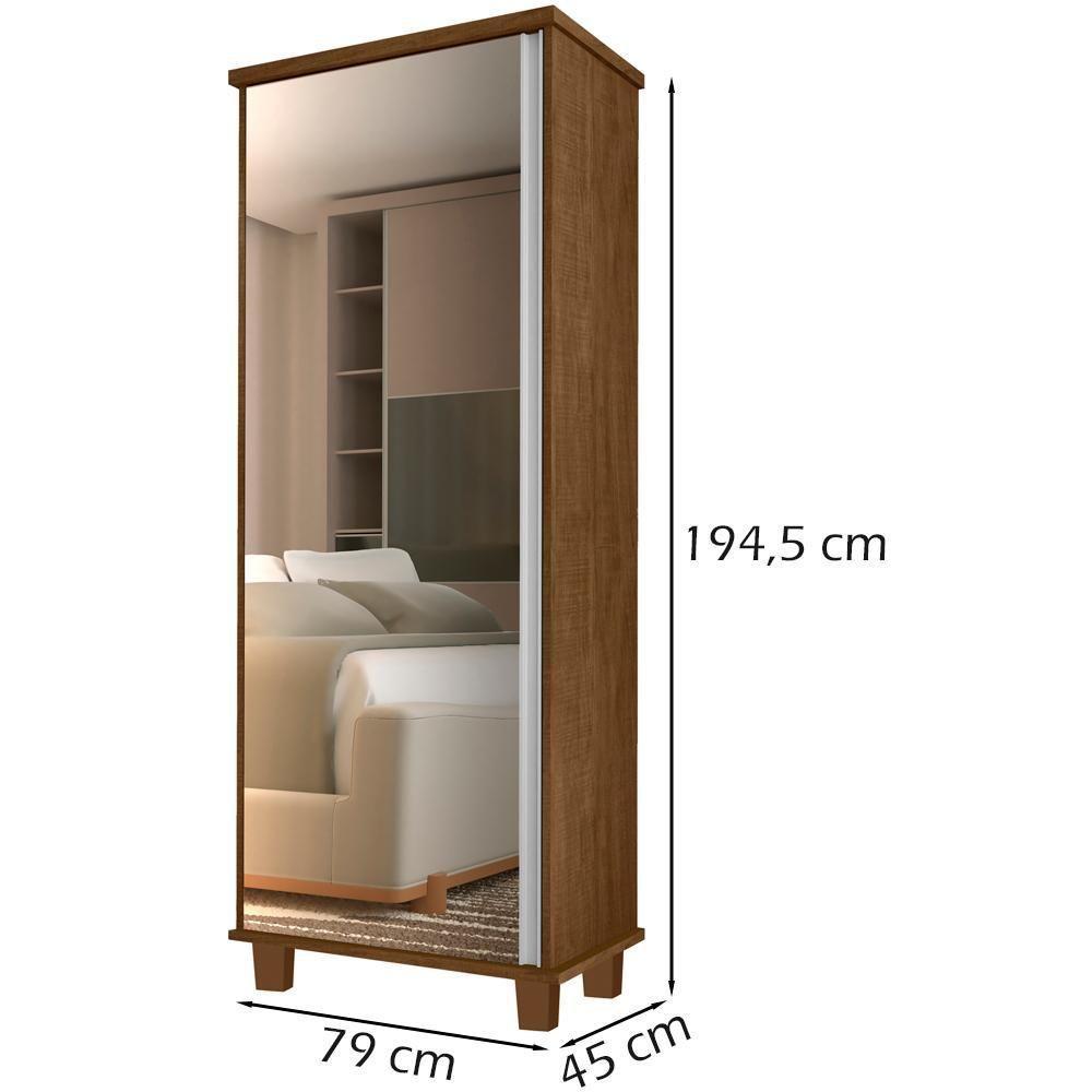 Armario Multiuso Sapateira 1 Porta 00703502 Malbec - 7