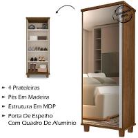 Armario Multiuso Sapateira 1 Porta 00703502 Malbec - 8