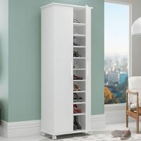 Sapateira Em Mdp Com 2 Portas E 9 Prateleiras Brv Móveis Branco - 3