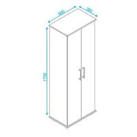 Sapateira Em Mdp Com 2 Portas E 9 Prateleiras Brv Móveis Branco