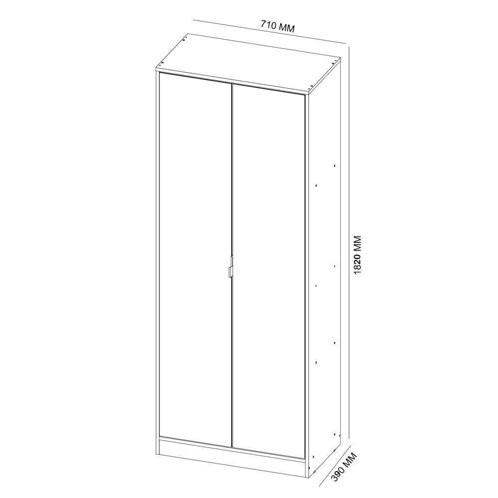 Sapateira 2 Portas Com Espelho 1 Gaveta Grife D02 Branco - 3