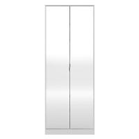 Sapateira 2 Portas Com Espelho 1 Gaveta Grife D02 Branco