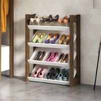 Sapateira Baixa Para Quarto Az1025 Mdp Branco/Nogal - 5