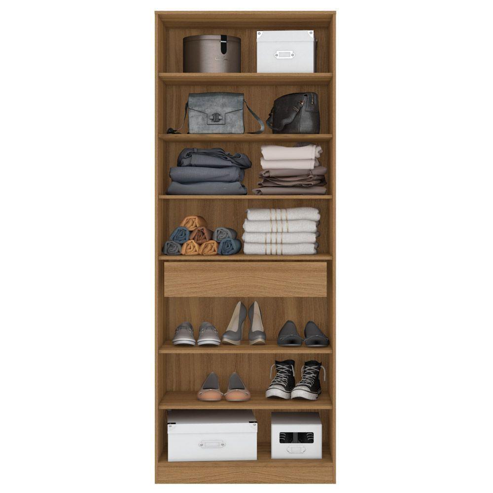 Sapateira 2 Portas Com Espelho 1 Gaveta Grife Amendola Touch - 4