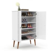 Sapateira 02 Portas Com Divisórias Spazio Branco Patrimar - 9