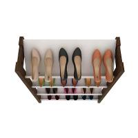 Armário Sapateira Solteiro AZ1025 Baixa Amêndoa/Branco - Tecno Mobili