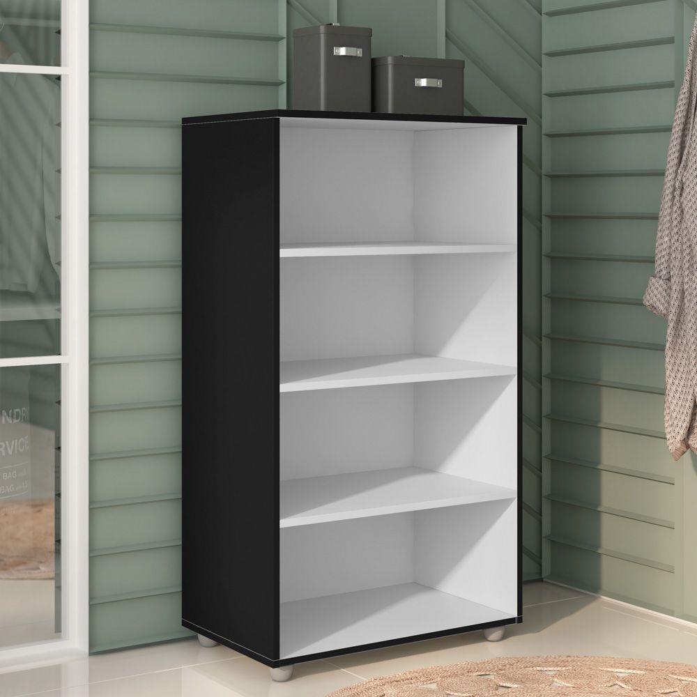 Armário Organizador Multiuso Rosana 2 Portas Preto - 3