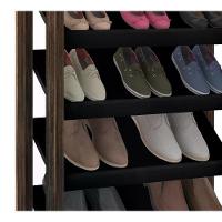 Sapateira Multiuso Closet 8 Prateleiras Az1006 Preto Nogal - 5