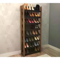 Sapateira Multiuso Closet 8 Prateleiras Az1006 Preto Nogal - 7
