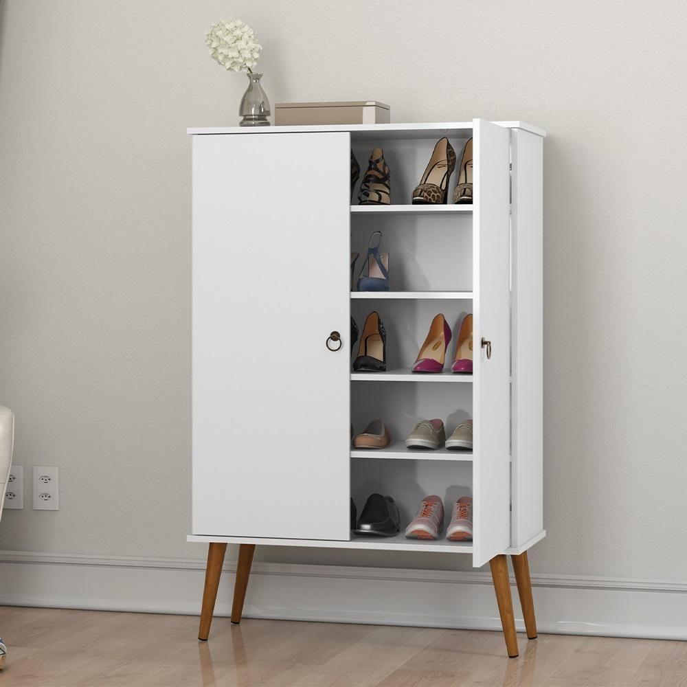 Sapateira Quarto Closet Spazio 2 Portas Branco - 1