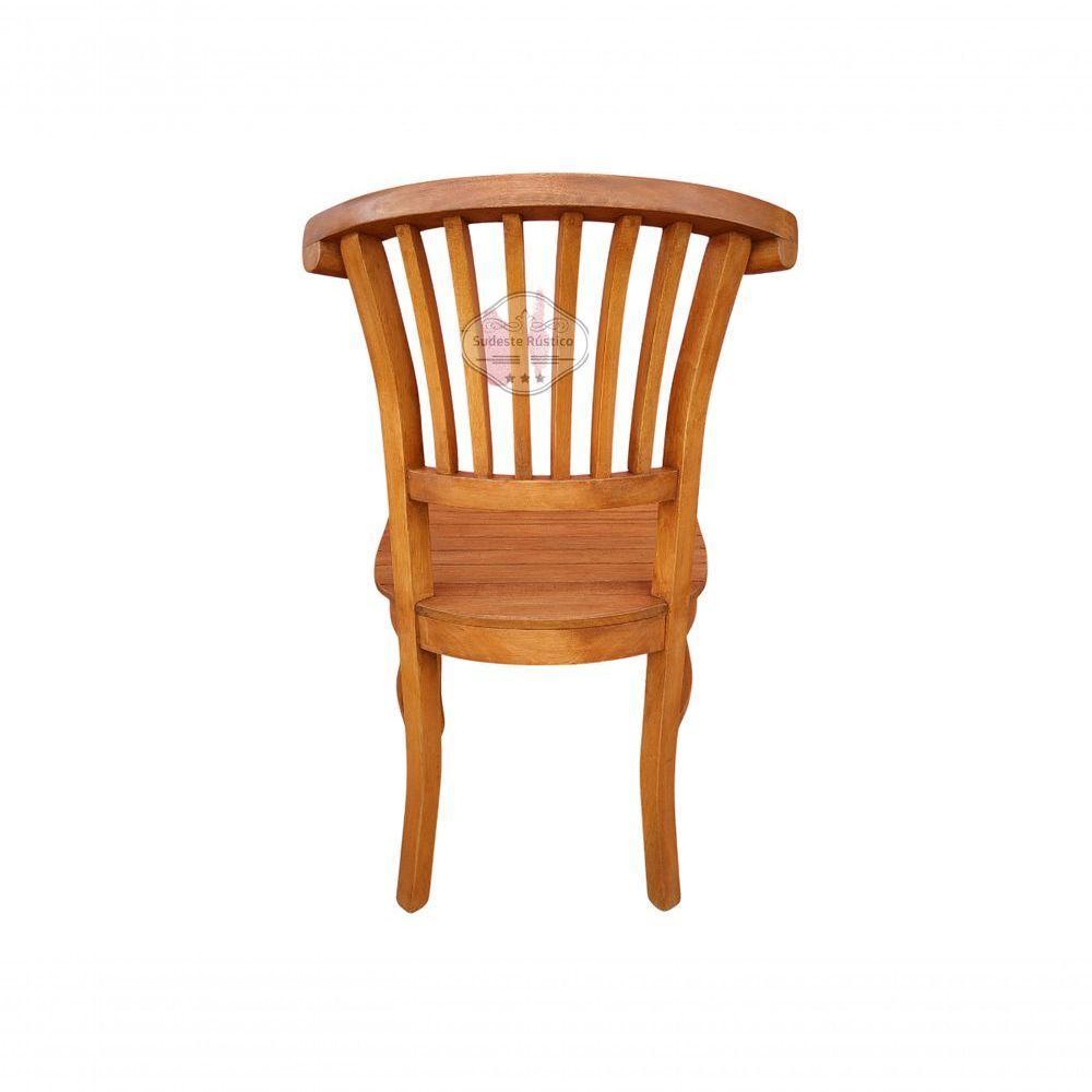 Mesa De Jantar Madeira De Demolição 1,20x 0,80 Com 4 Cadeiras Leque Sudeste Rustico - 6