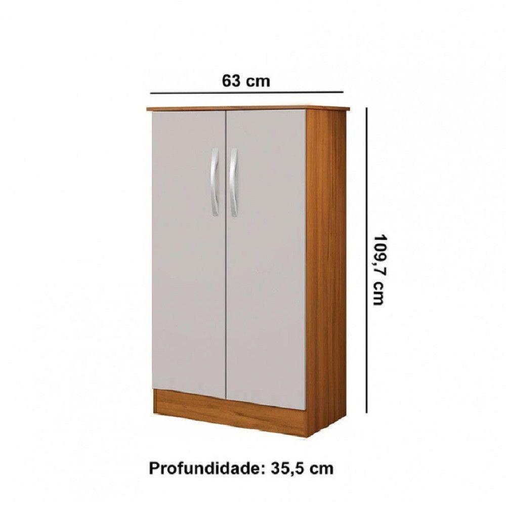 Sapateira Alaska New Com 2 Portas Notável Freijo Com Off White - 4