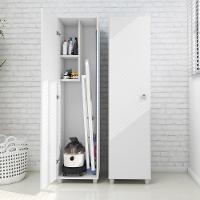 Armário Multiuso 1 Porta 2 Prateleiras Am3107 Branco - 3