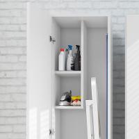 Armário Multiuso 1 Porta 2 Prateleiras Am3107 Branco - 5