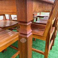 Mesa Madeira De Demolição 2m X 90cm Com 8 Cadeiras Bh Sudeste Rústico