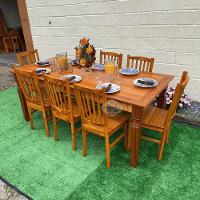 Mesa Madeira De Demolição 2m X 90cm Com 8 Cadeiras Bh Sudeste Rústico - 6