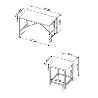 Conjunto Mesa 136x69 Com Banquetas Vermont Preto Fosco - 5