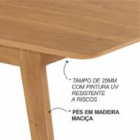 Conjunto Mesa De Jantar Elegance Cinamomo 1,80 M Com 6 Cadeiras - 17