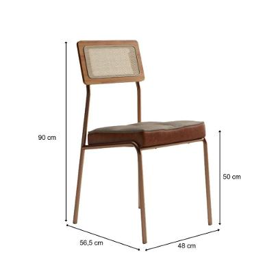 Conjunto Sala De Jantar Filadélfia 6 Cadeiras Carraro Areia/rose/nogal