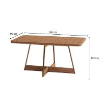 Conjunto Sala De Jantar Filadélfia 6 Cadeiras Carraro Areia/rose/nogal