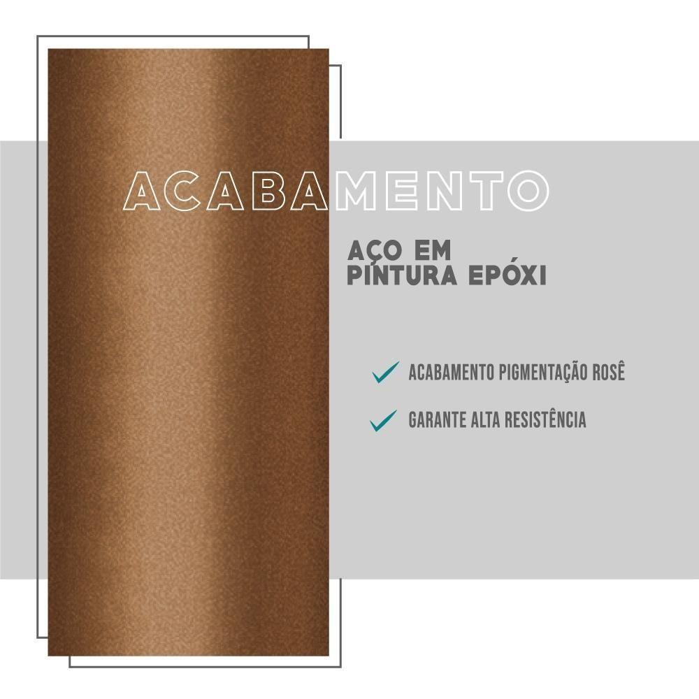 Conjunto Sala De Jantar Loanda 6 Cadeiras Carraro Areia/rose/nogal - 3