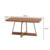 Conjunto Sala De Jantar Loanda 6 Cadeiras Carraro Areia/rose/nogal - 6