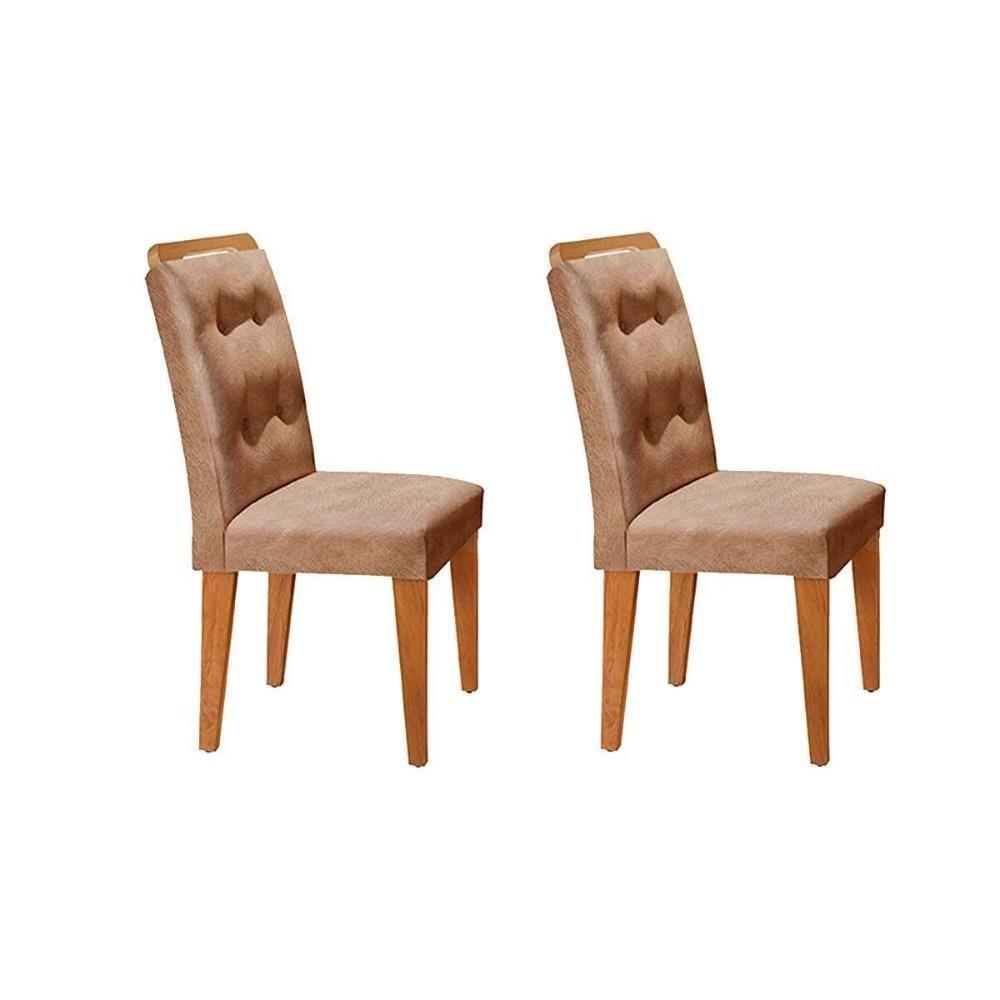 Sala de Jantar Completa Vidro 180Cm + 6 Cadeiras Imbuia Veludo Creme - 2