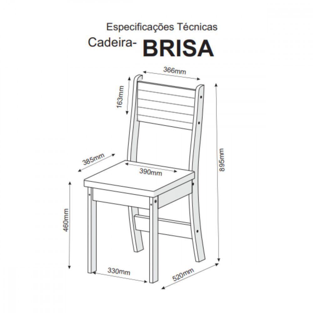 Mesa Com Banco Canto Estofado E 2 Cadeiras Golden Mel Tecido Linho Amendoa Viero Mel / Amendoa - 2