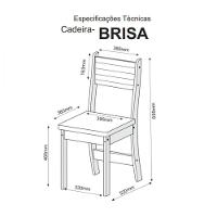 Mesa Com Banco Canto Estofado E 2 Cadeiras Golden Mel Tecido Linho Amendoa Viero Mel / Amendoa - 2