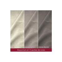 Sala de Jantar Completa Luiza c/ Tampo Madeirado Canto Reto 120cm + 4 Cadeiras Bella Nature/Veludo Light Linho - Henn