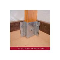 Sala de Jantar Completa Luiza c/ Tampo Madeirado 160cm + 6 Cadeiras Bella Nature/Marrom Amêndoa - Henn - 5