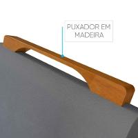 Conjunto Sala De Jantar 4 Lugares Paris Mesa Quadrada Veludo Móveis Mix Mel/off-white/bege - 3