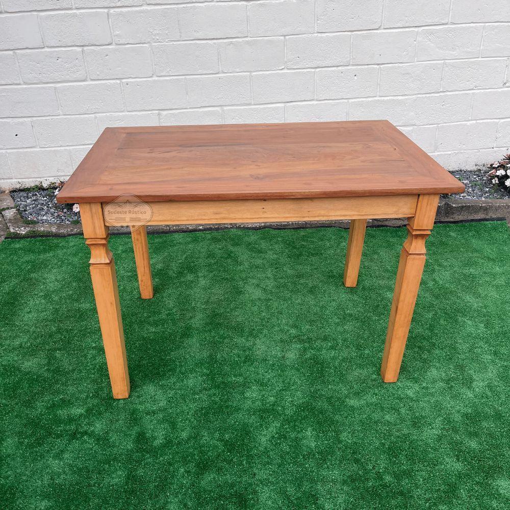Mesa De Jantar Madeira De Demolição 1,20x 0,80 Com 4 Cadeiras Anatômica Sudeste Rustico - 5