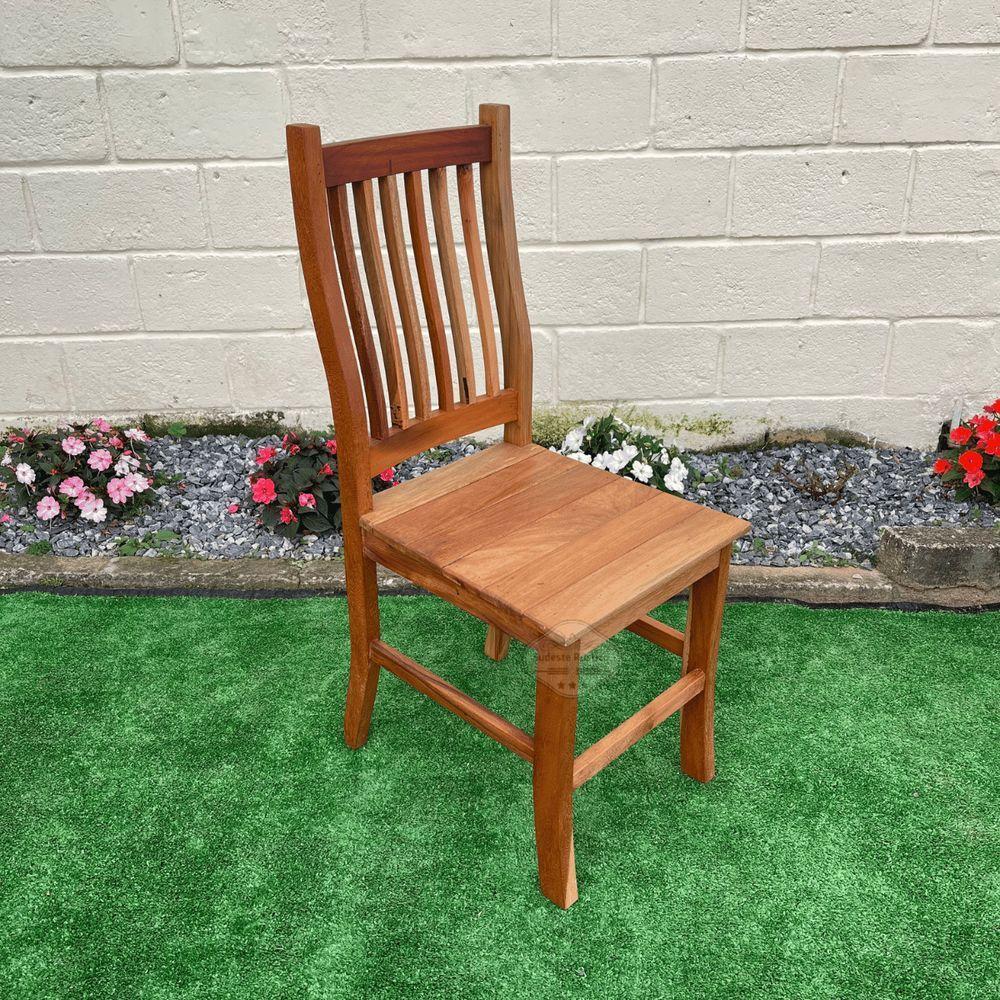 Mesa De Jantar Madeira De Demolição 1,20x 0,80 Com 4 Cadeiras Anatômica Sudeste Rustico - 6