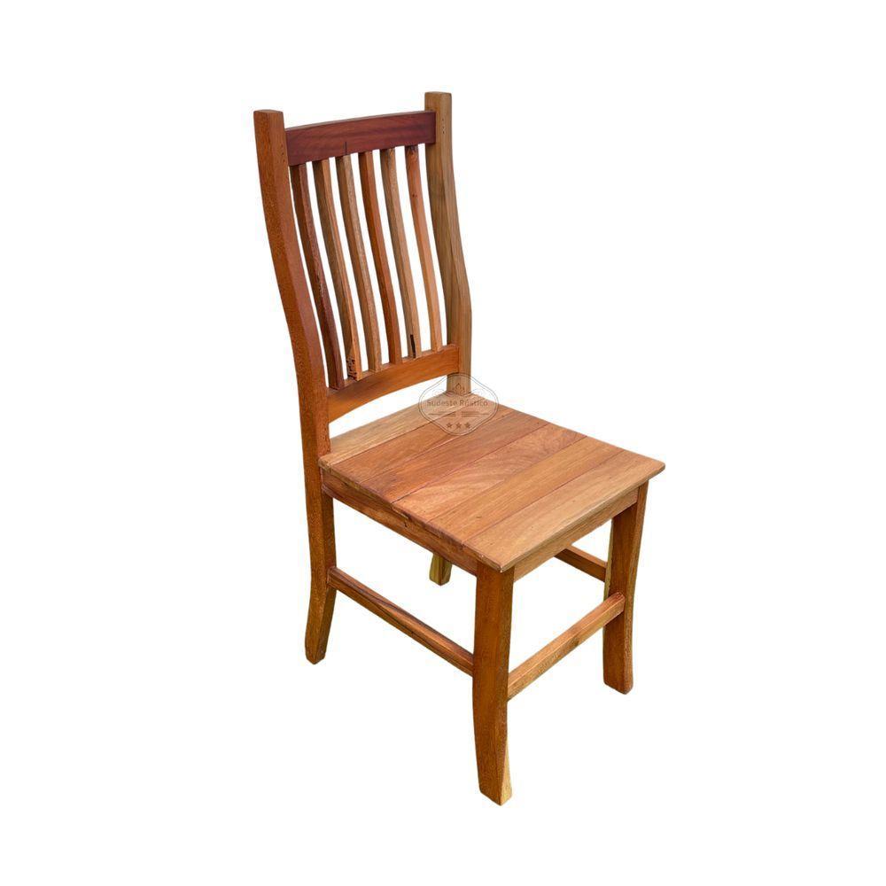 Mesa De Jantar Madeira De Demolição 1,20x 0,80 Com 4 Cadeiras Anatômica Sudeste Rustico - 7