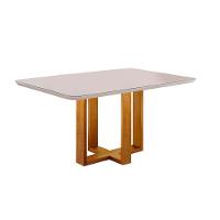 Conjunto Sala De Jantar 4 Lugares Mesa Lisy E Cadeiras Móveis Mix Off White/azul Turquesa Escuro - 5