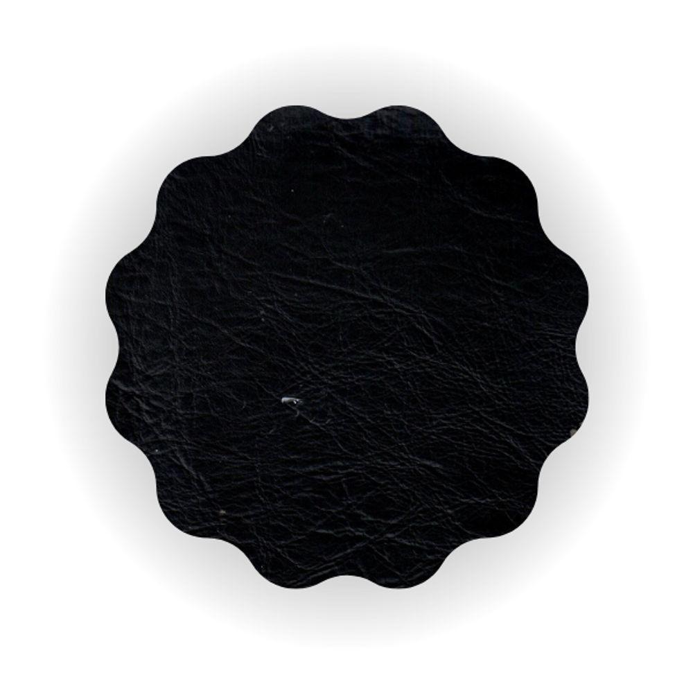 Conjunto Mesa De Jantar Cone 100 Cm Tampo Cimento Texturizado Base Preta Com 4 Cadeiras Londres Cor Preto - 4