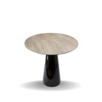 Conjunto Mesa De Jantar Cone 100 Cm Tampo Cimento Texturizado Base Preta Com 4 Cadeiras Londres Cor Preto - 9