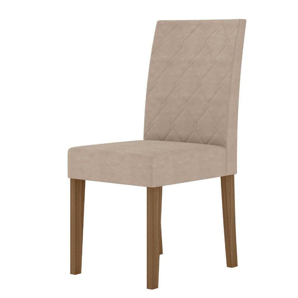 Conjunto Sala De Jantar Retangular Mesa Helo 120cm E 04 Cadeiras Jade Carvalho Com Grafite - 6