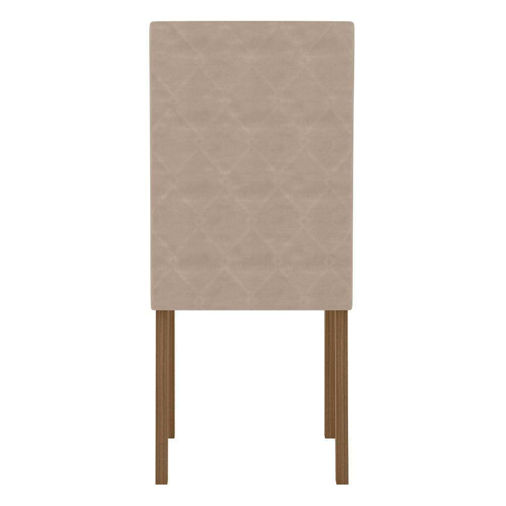 Conjunto Sala De Jantar Retangular Mesa Helo 120cm E 04 Cadeiras Jade Carvalho Com Grafite - 10