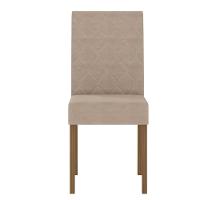 Conjunto Sala De Jantar Retangular Mesa Helo 120cm E 04 Cadeiras Jade Carvalho Com Grafite - 2